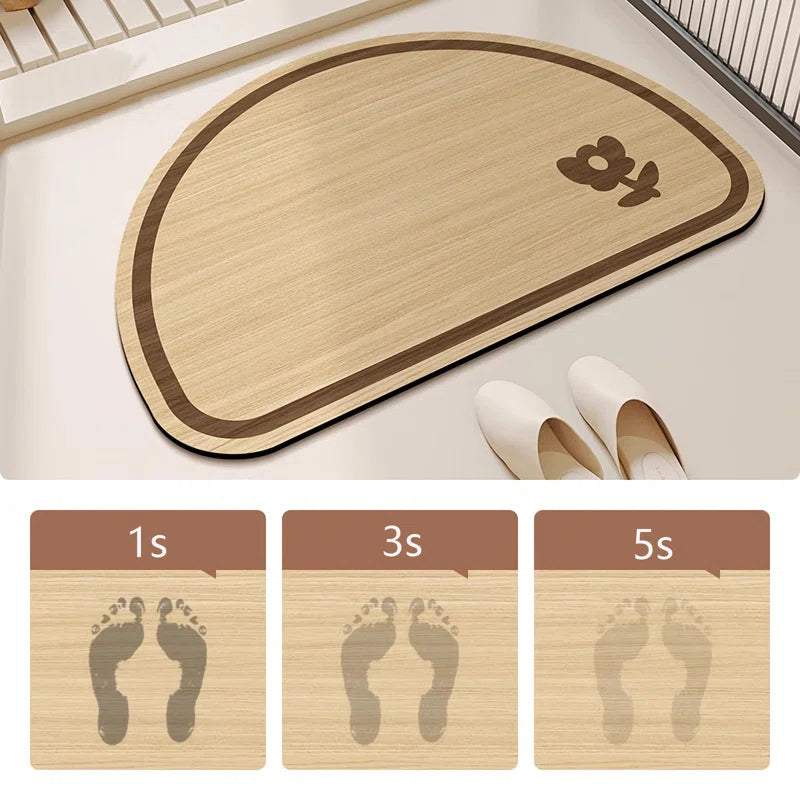 Decontamination Diatomaceous Earth Absorbent Bathroom Mat