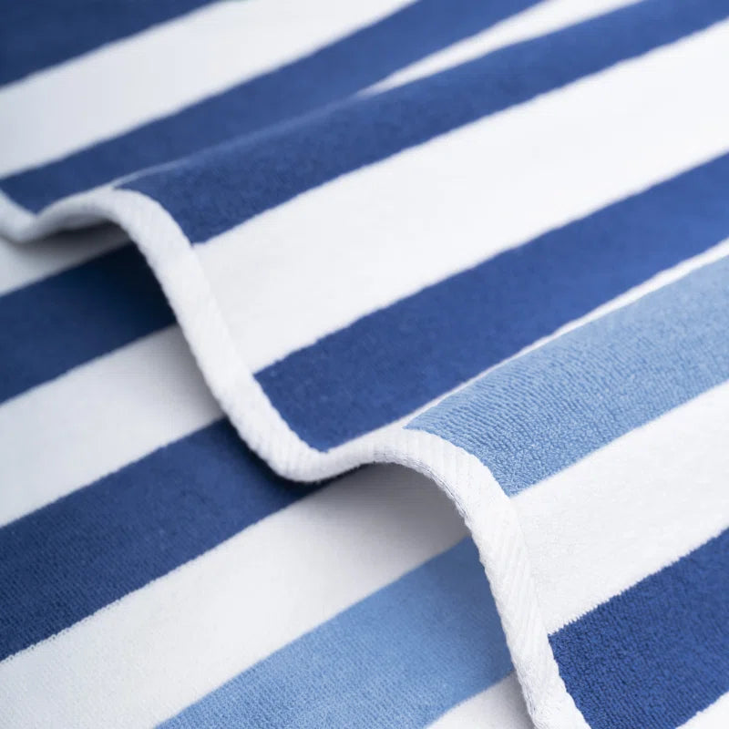 Devontia Cabana Striped Beach Towels, 30x60 inch 4 Piece Oversize Pool Towels (Set of 4)