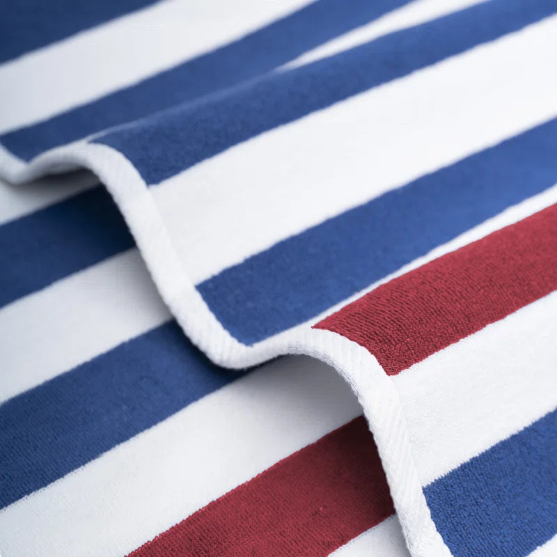Devontia Cabana Striped Beach Towels, 30x60 inch 4 Piece Oversize Pool Towels (Set of 4)