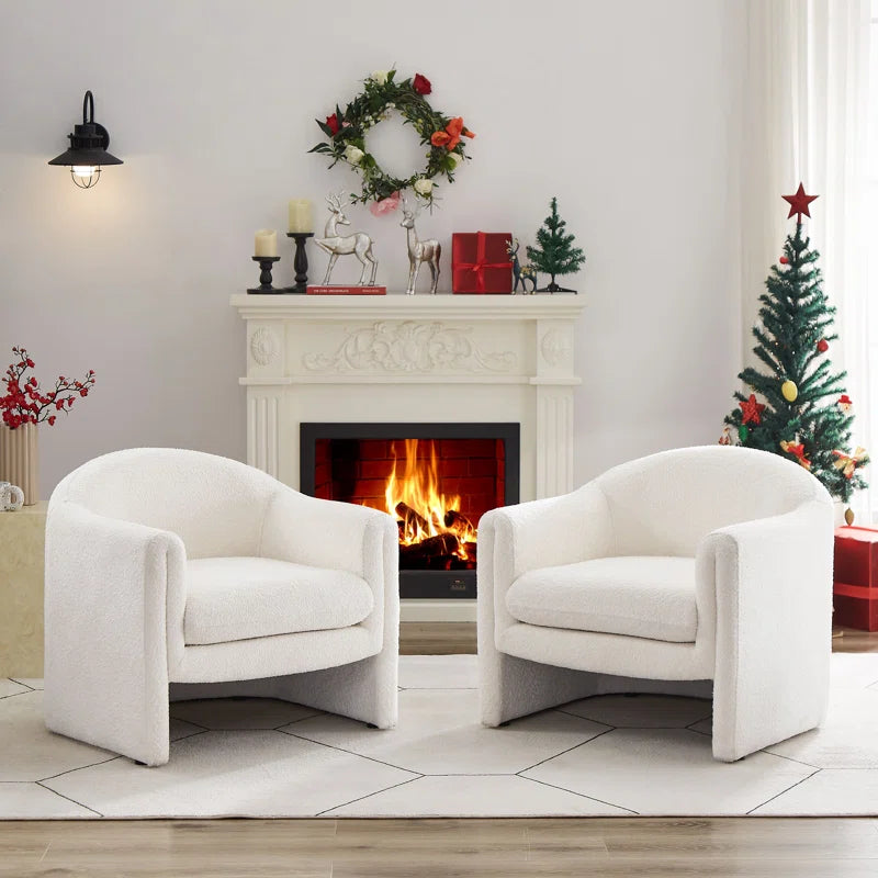 Divaraj Upholstered Barrel Chair (Set of 2)