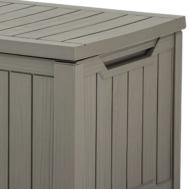 Edrosie Inc 121 Gallons Water Resistant Resin Lockable Deck Box
