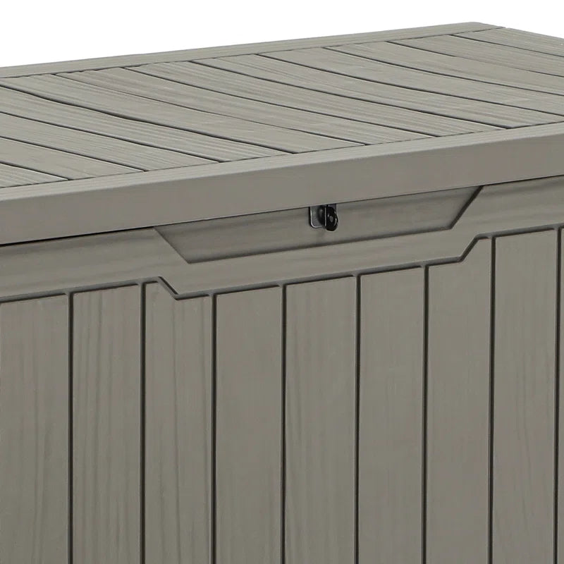 Edrosie Inc 121 Gallons Water Resistant Resin Lockable Deck Box