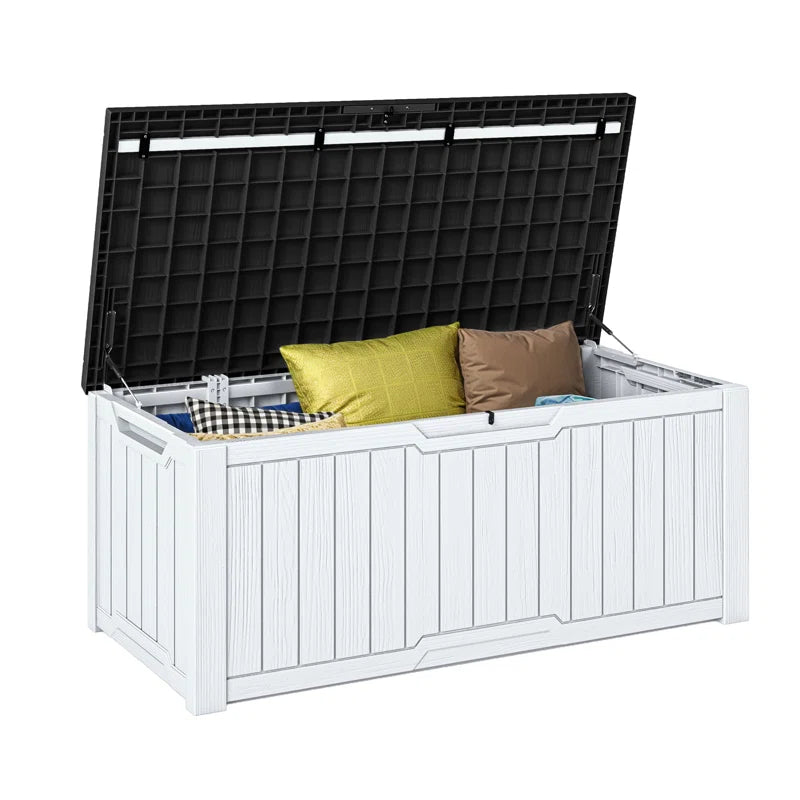 Edrosie Inc 121 Gallons Water Resistant Resin Lockable Deck Box