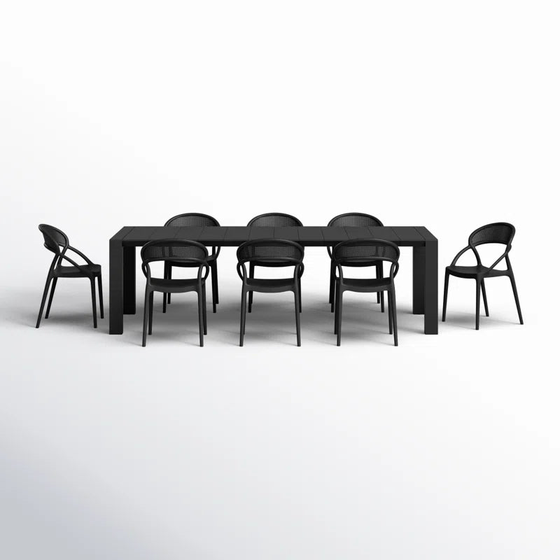 Farrah 8 - Person Patio Dining Set with Extendable Rectangular Table