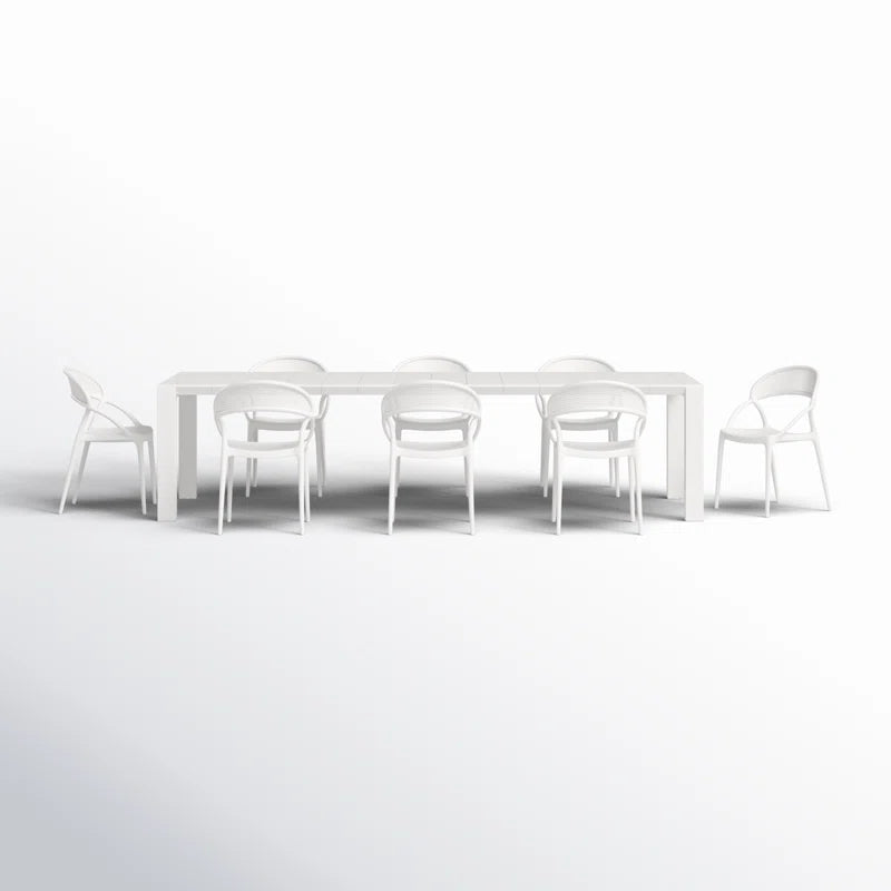 Farrah 8 - Person Patio Dining Set with Extendable Rectangular Table