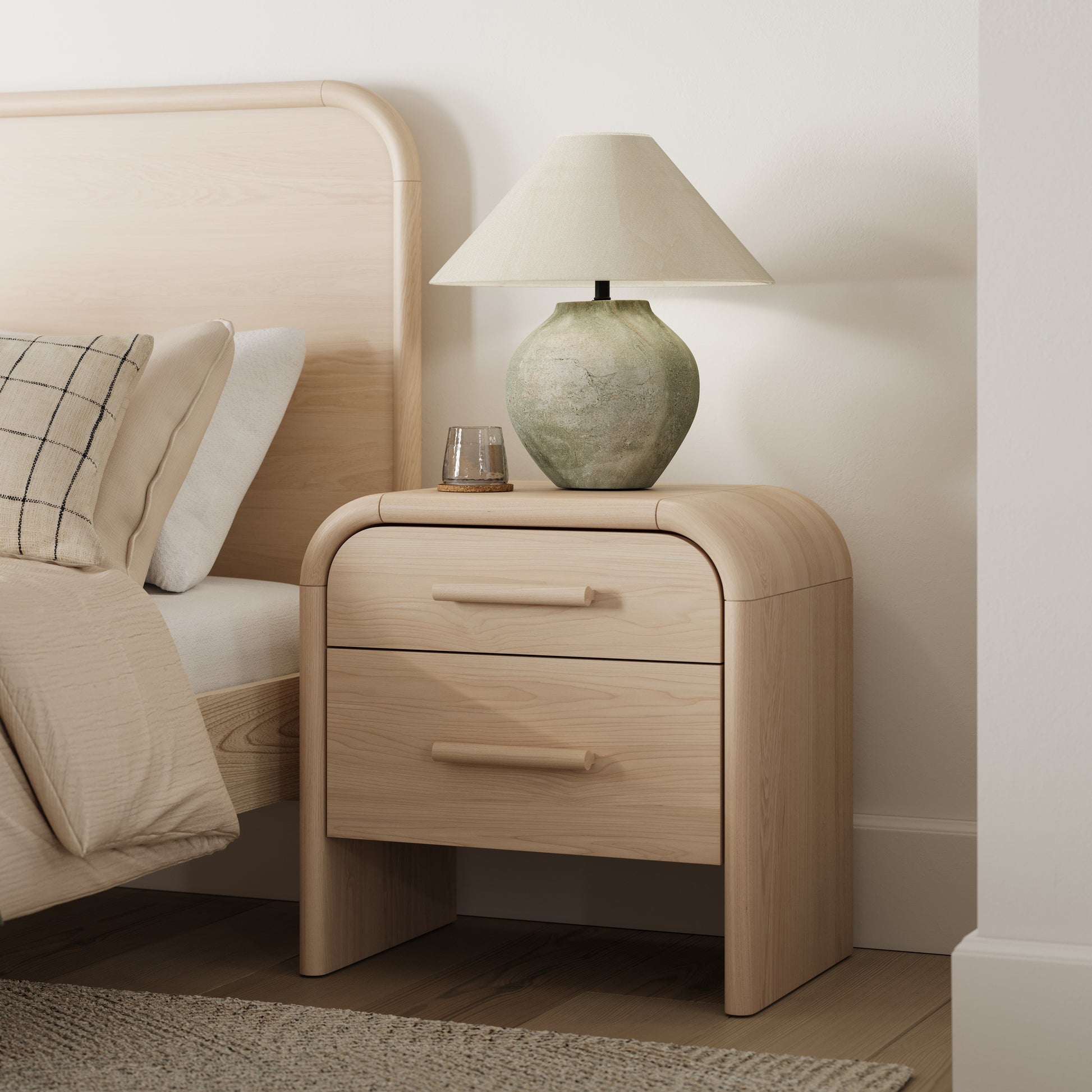 Faydra 2-Drawer Nightstand