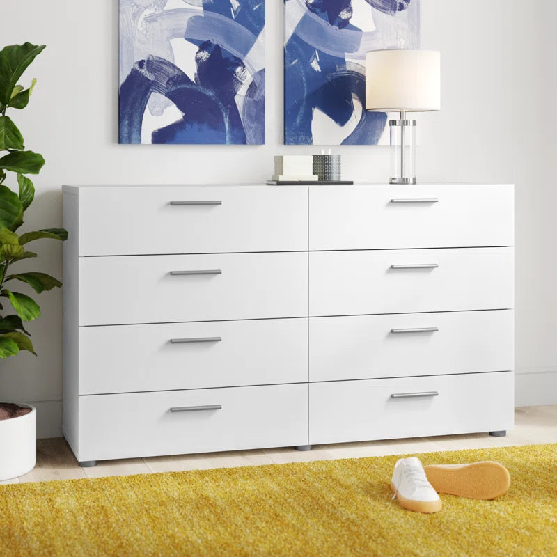 Gianna 8 Drawer 55.12" W Double Dresser