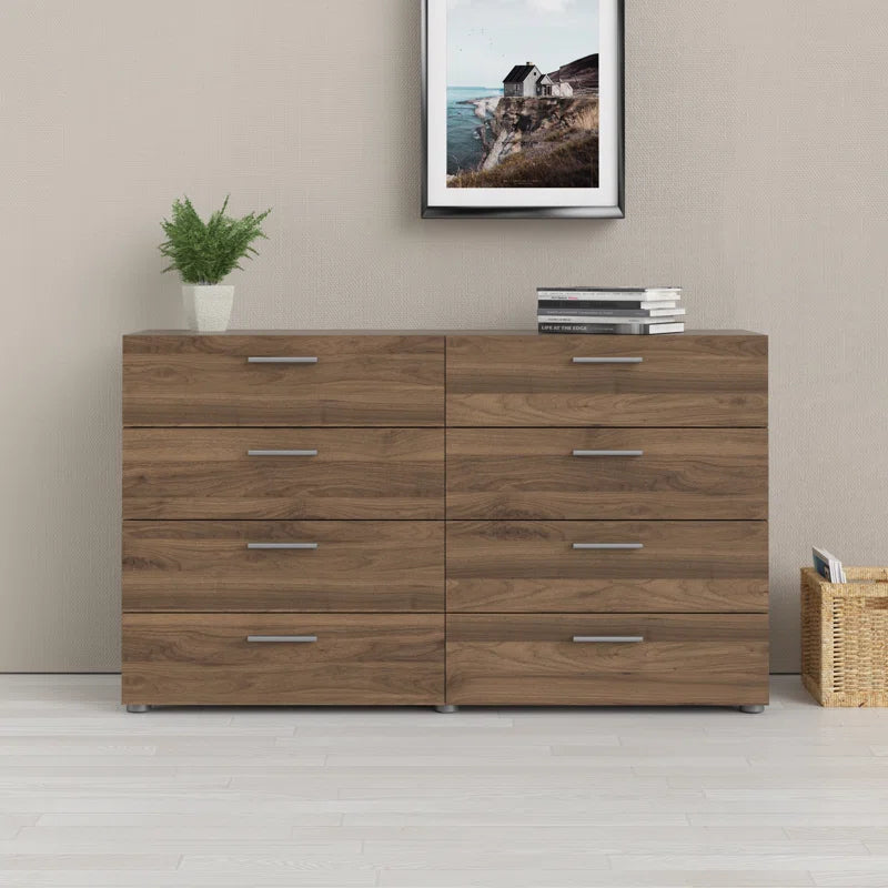Gianna 8 Drawer 55.12" W Double Dresser