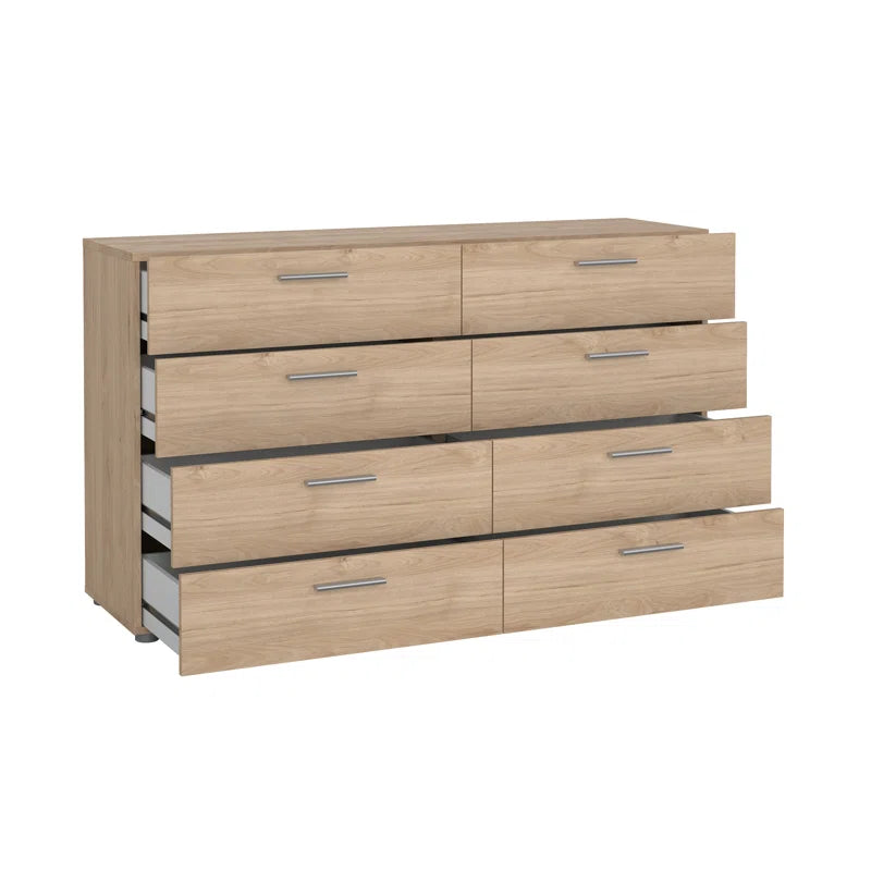 Gianna 8 Drawer 55.12" W Double Dresser