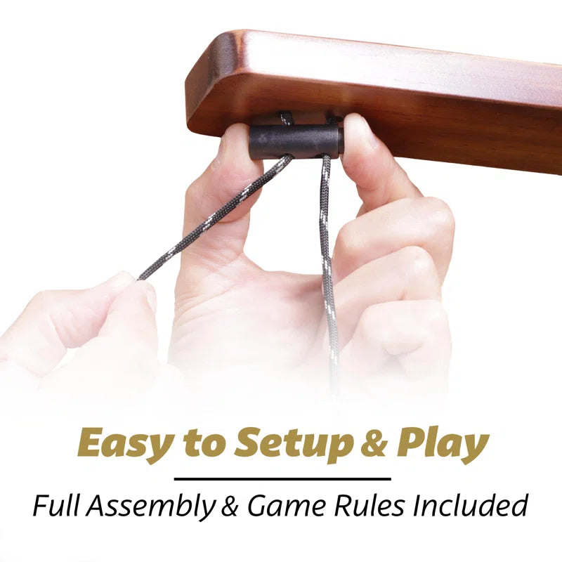 GoSports Hook21 Ring Swing Game - Indoor or Outdoor Ring Toss Game with Foldable Arm