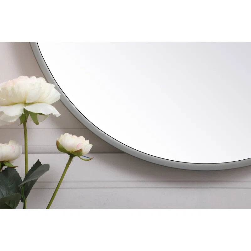 Sabine Metal Round Wall Mirror