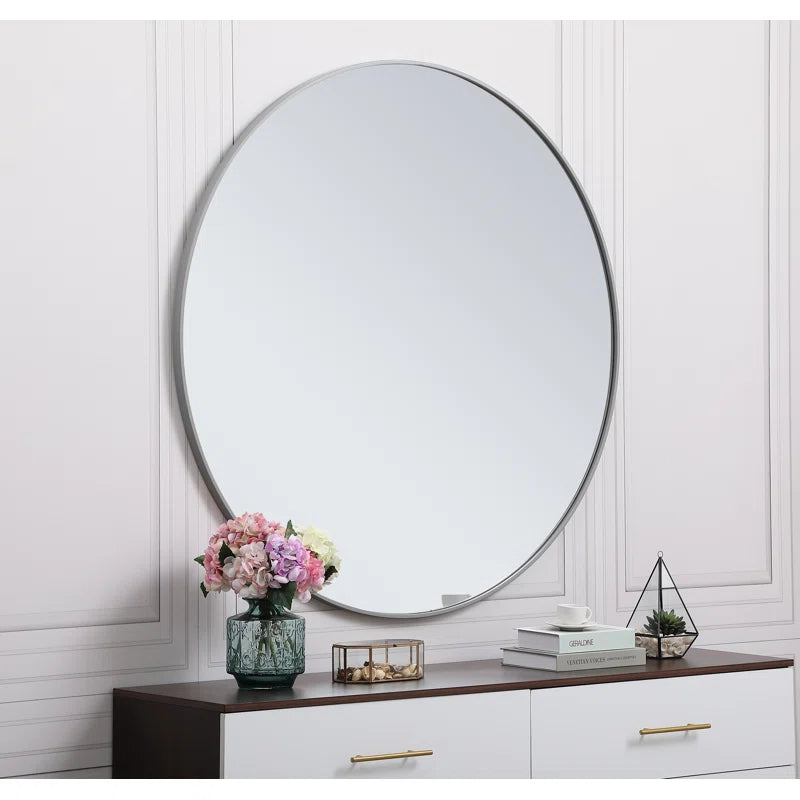 Sabine Metal Round Wall Mirror