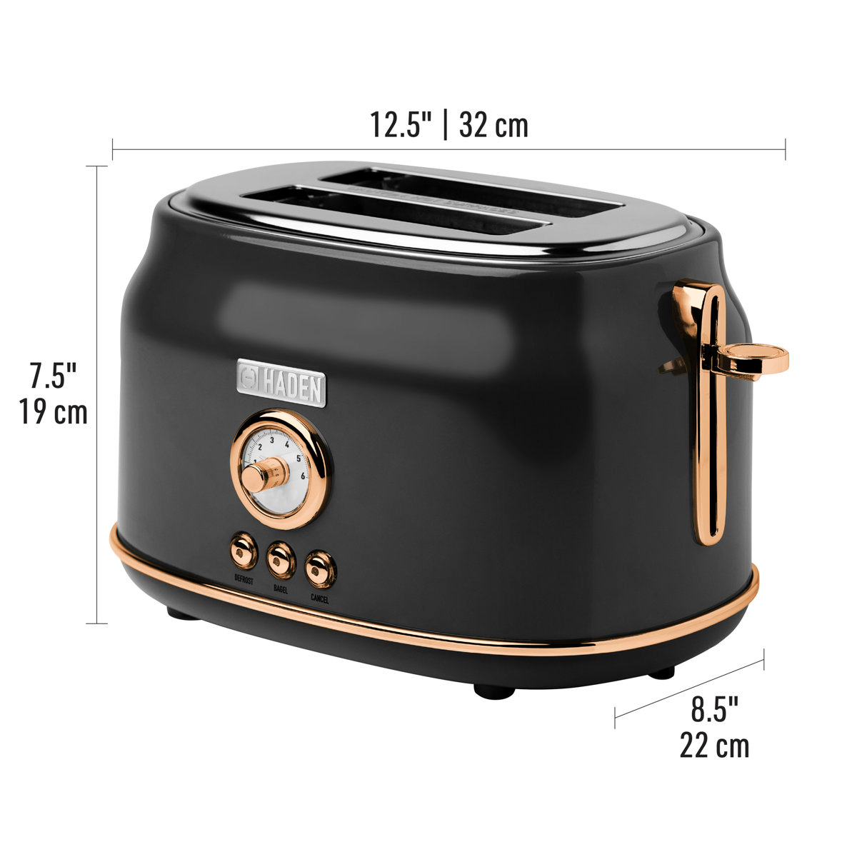 HADEN Dorset 2-Slice Wide-Slot Toaster