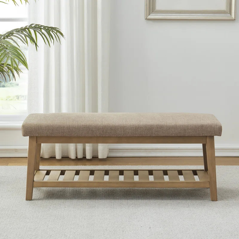 Hahnville 44" W Upholstered Storage Bench