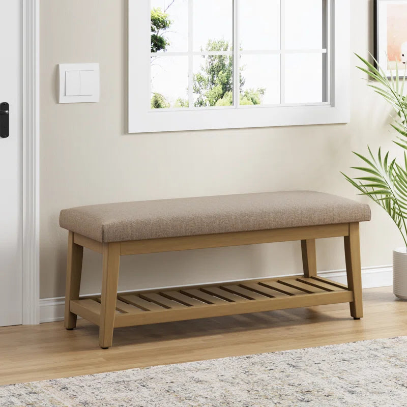Hahnville 44" W Upholstered Storage Bench