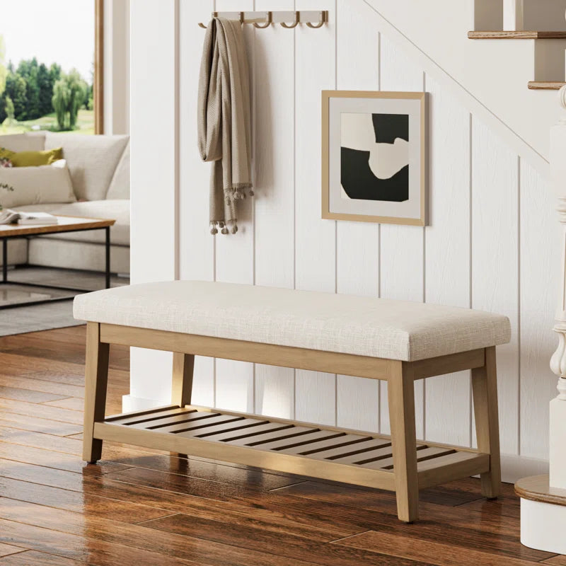 Hahnville 44" W Upholstered Storage Bench