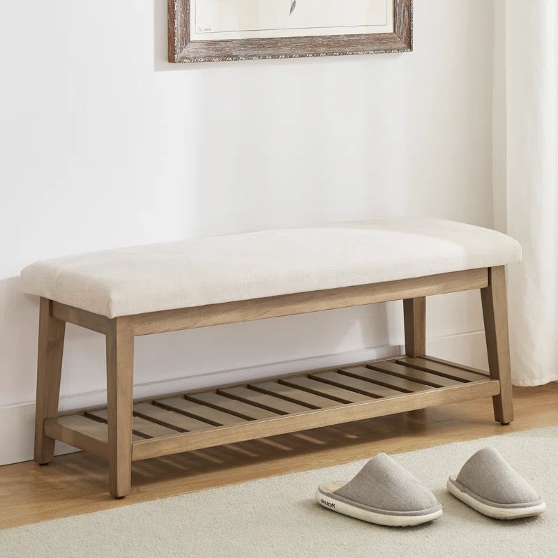 Hahnville 44" W Upholstered Storage Bench