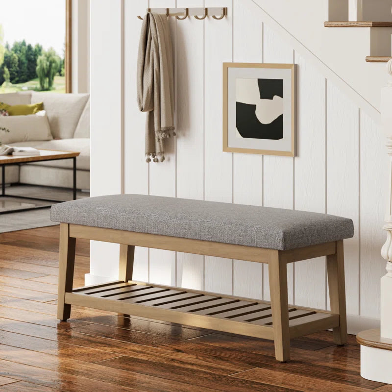 Hahnville 44" W Upholstered Storage Bench