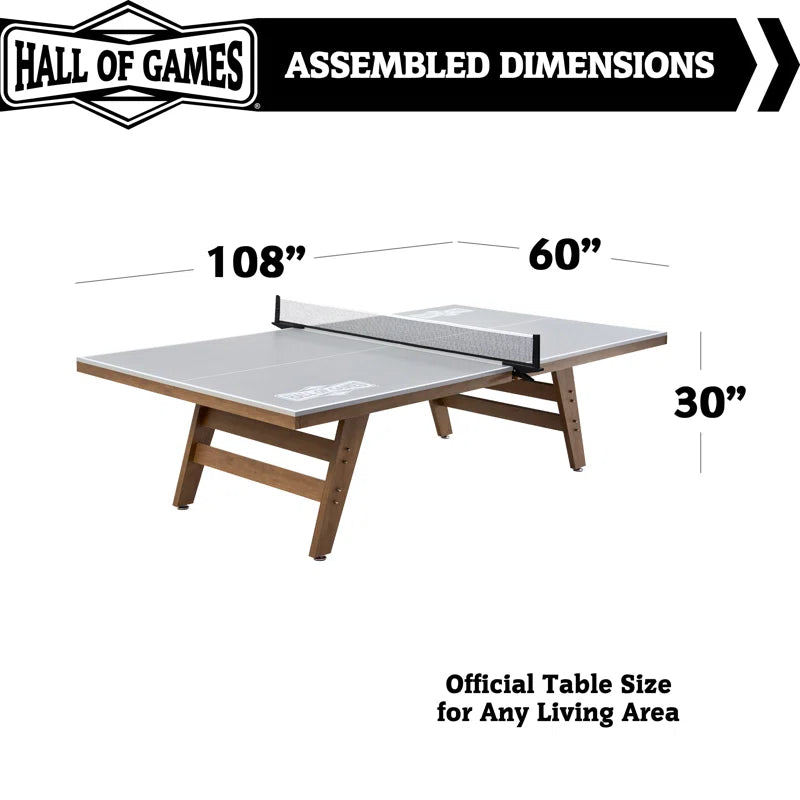 Hall of Games Regulation Size Indoor Ping Pong Tennis Table, 19mm Thick