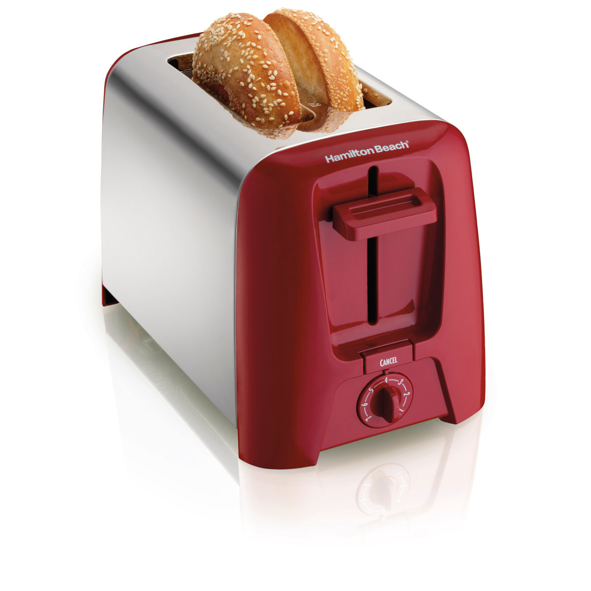 Hamilton Beach® 2 Slice Metal Toaster Red