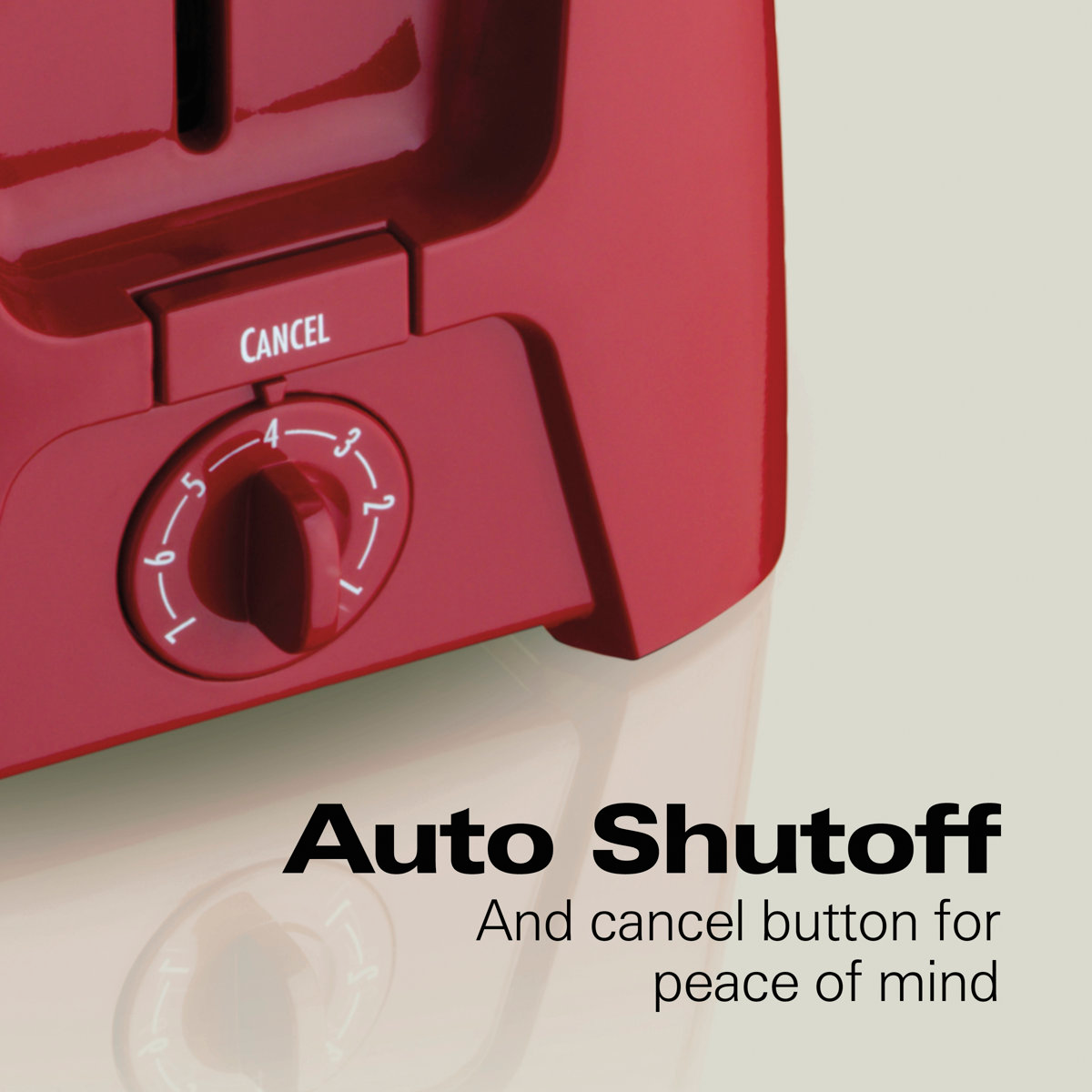Hamilton Beach® 2 Slice Metal Toaster Red