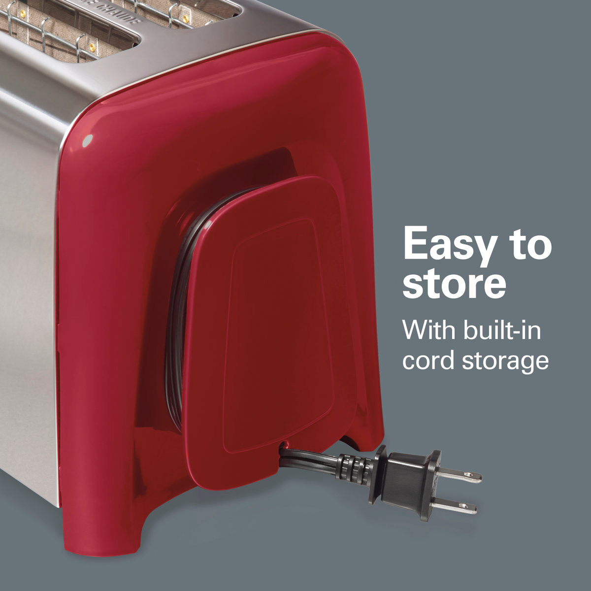 Hamilton Beach® 2 Slice Metal Toaster Red