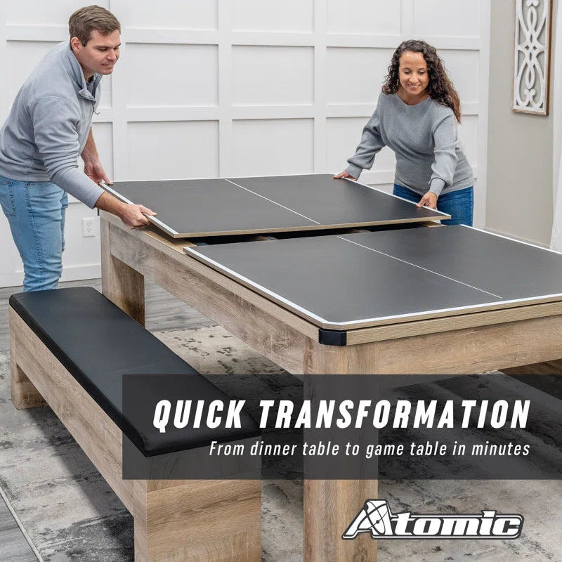 Hampton 3-in-1 Combination Table Includes Billiards, Table Tennis & Dining Table