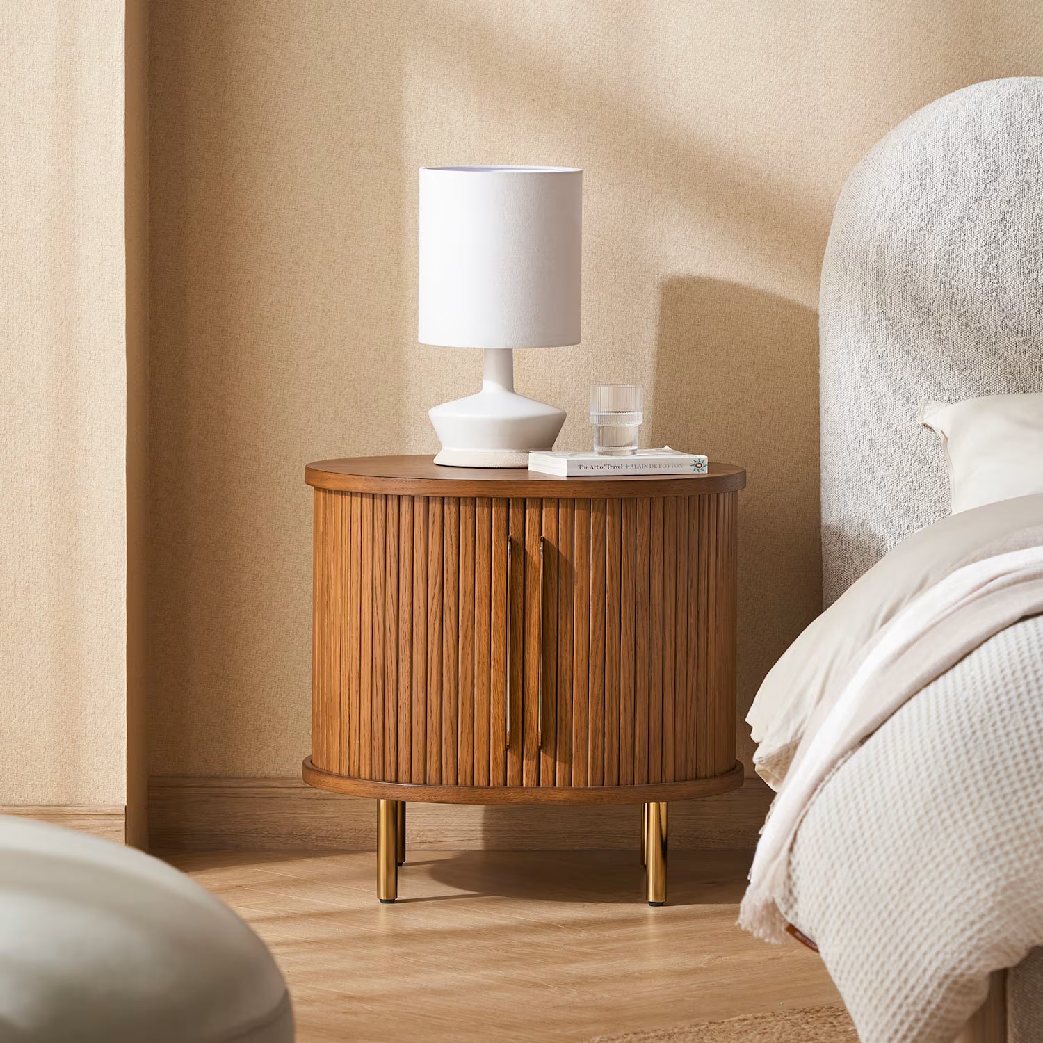 Dalton Bed with 2 Harper Side Table Set