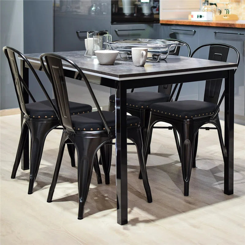 Hellam 18.5'' H Faux Leather Upholstered Side Chair (Set of 4)