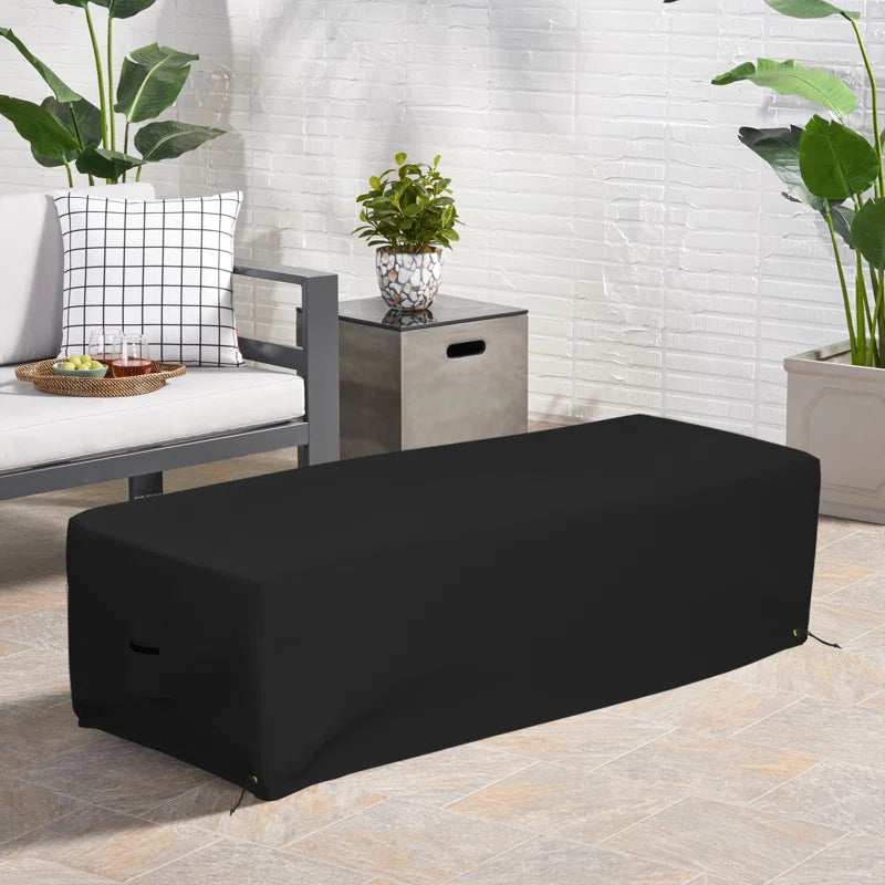 High Density Oxford Outdoor Rectangular Fire Pit Cover, Durable Outdoor Waterproof Fire Table Cover