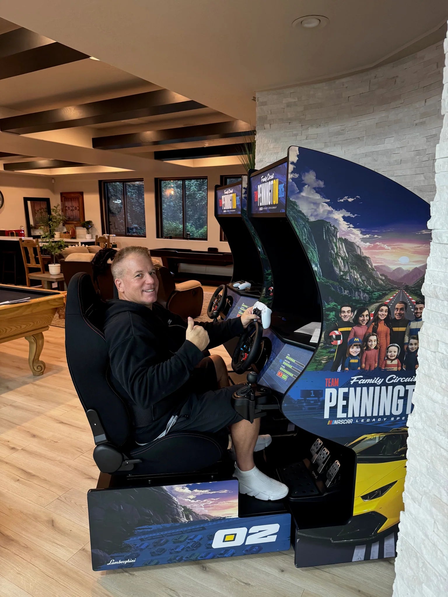 Racing Rampage | Set of 2 or 3 Sit Down Racing Arcade Machines | 177-205 Classic Racing Games OR Wifi Compatible to Connect Endless Games | FREE Link-Tech System