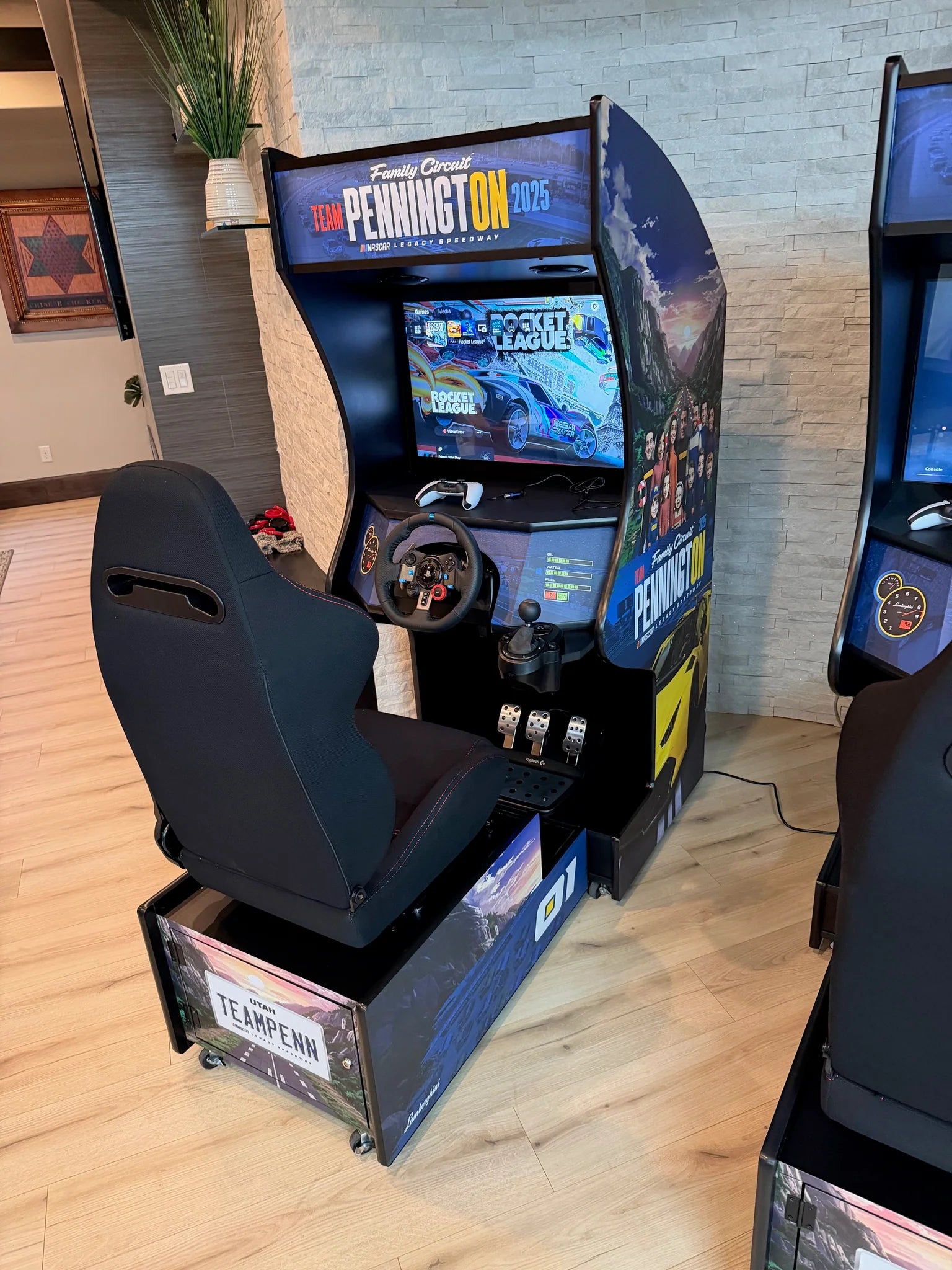 Racing Rampage | Set of 2 or 3 Sit Down Racing Arcade Machines | 177-205 Classic Racing Games OR Wifi Compatible to Connect Endless Games | FREE Link-Tech System