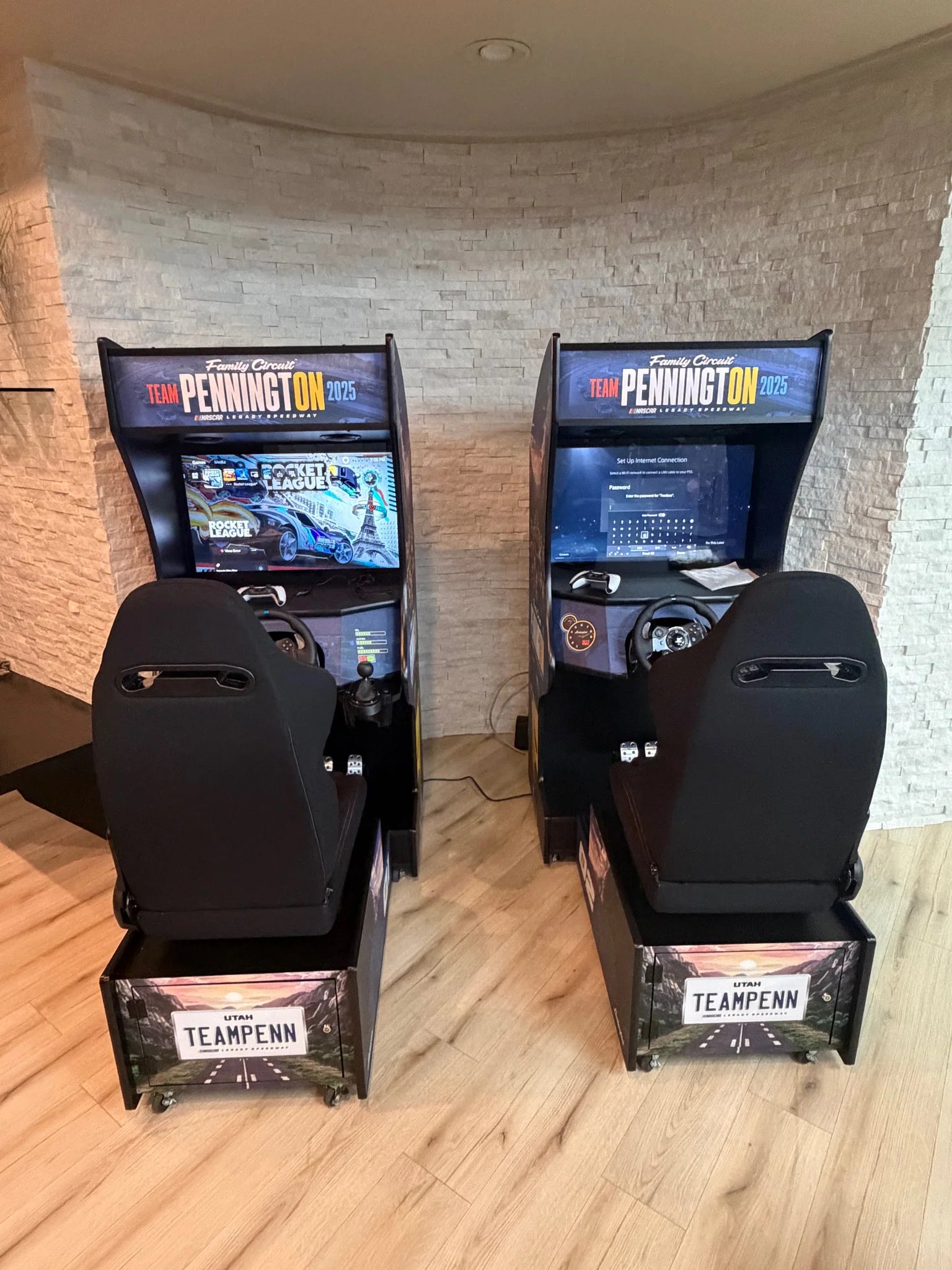 Racing Rampage | Set of 2 or 3 Sit Down Racing Arcade Machines | 177-205 Classic Racing Games OR Wifi Compatible to Connect Endless Games | FREE Link-Tech System