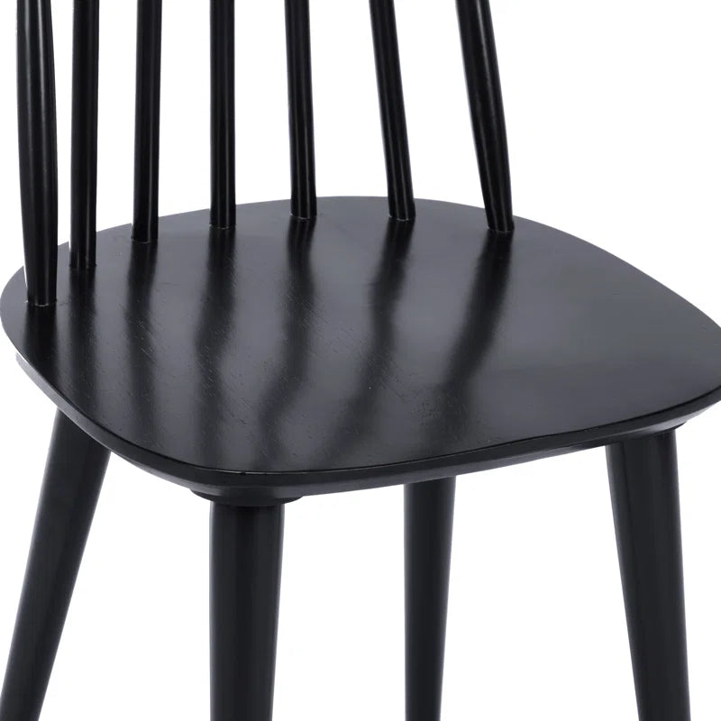 Izidora Solid Wood Windsor Back Traditional Style Dining Side Chair (Set of 4)