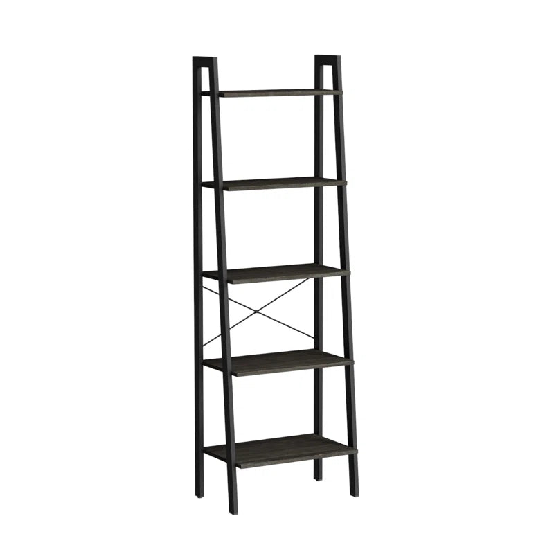 Jabari 67.9" H x 22" W Metal Ladder Bookcase