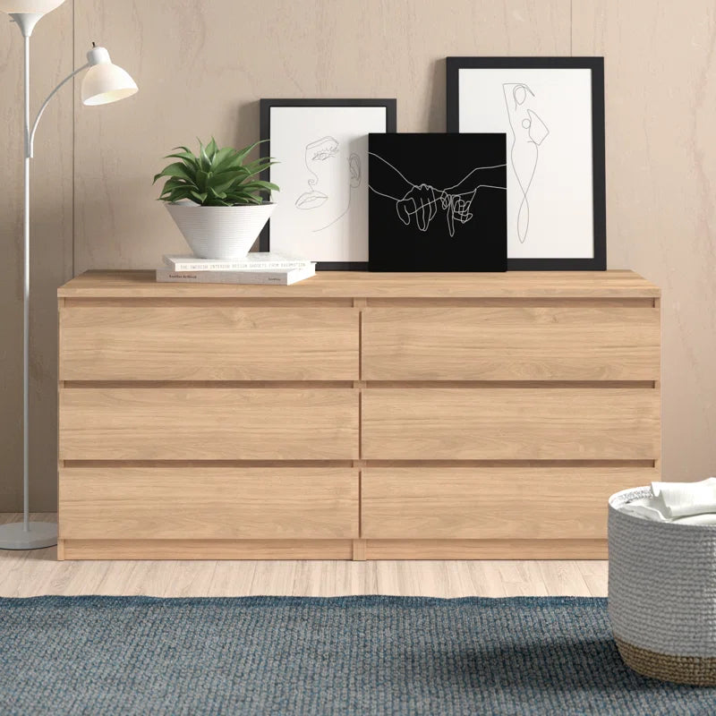Jada 6 Drawer 60.5" W Double Dresser