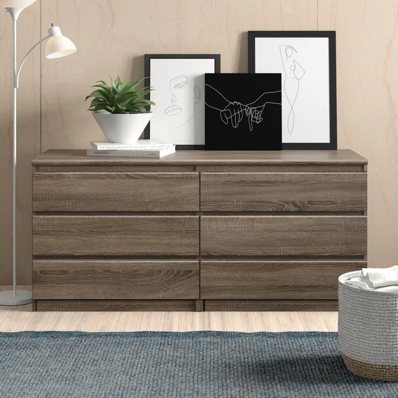 Jada 6 Drawer 60.5" W Double Dresser