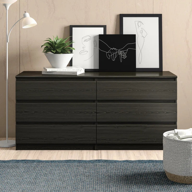 Jada 6 Drawer 60.5" W Double Dresser