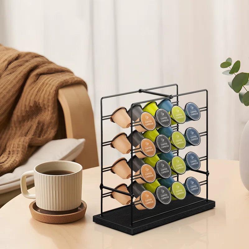 K-Cup Storage Rack (32 - Capacity, Black + Black)