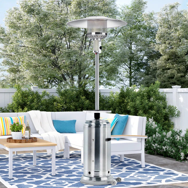 Kelbi 48000 Stainless Steel Propane Standing Patio Heater
