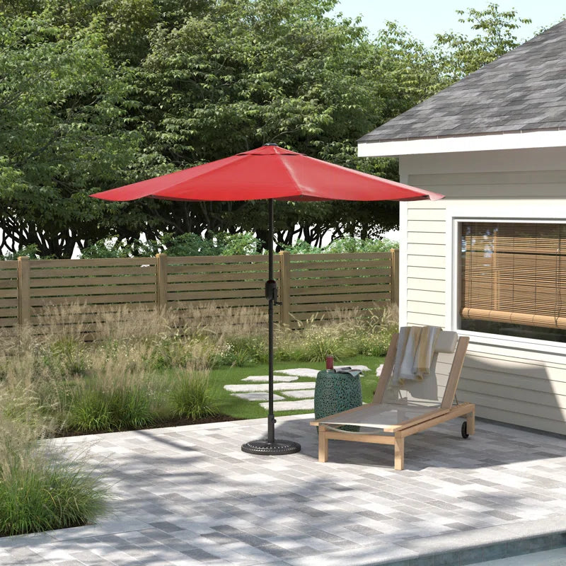 Kelton Patio Umbrella with Auto Tilt - 10' Easy Crank Outdoor Umbrella with Vented Canopy for Deck, Balcony, Porch, Backyard, or Pool by Pure Garden