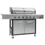 Kenmore 6 - Burner Free Standing Liquid Propane 73000 BTU Gas Grill with Side Burner and Cabinet