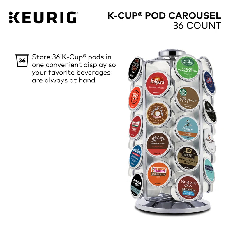 Keurig Coffee Pod Storage Carousel, Holds 36 K-Cup Pods