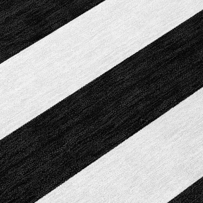 Washable Striped Indoor / Outdoor Rug