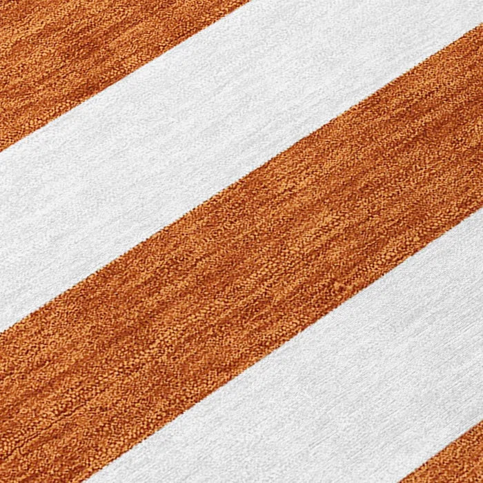 Washable Striped Indoor / Outdoor Rug