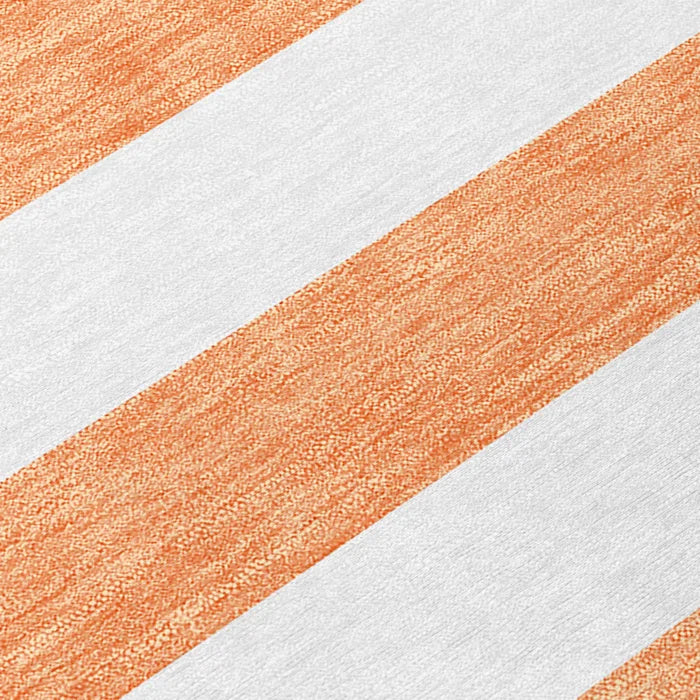 Washable Striped Indoor / Outdoor Rug