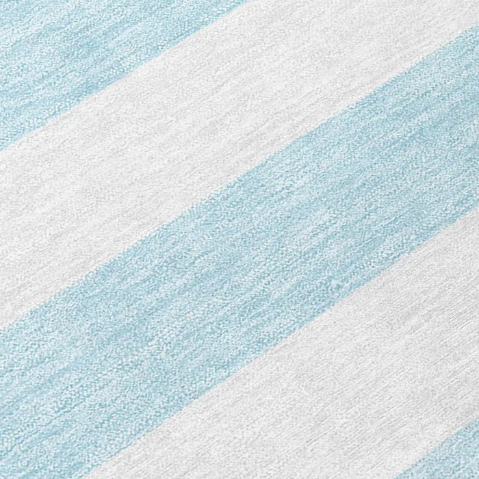 Washable Striped Indoor / Outdoor Rug