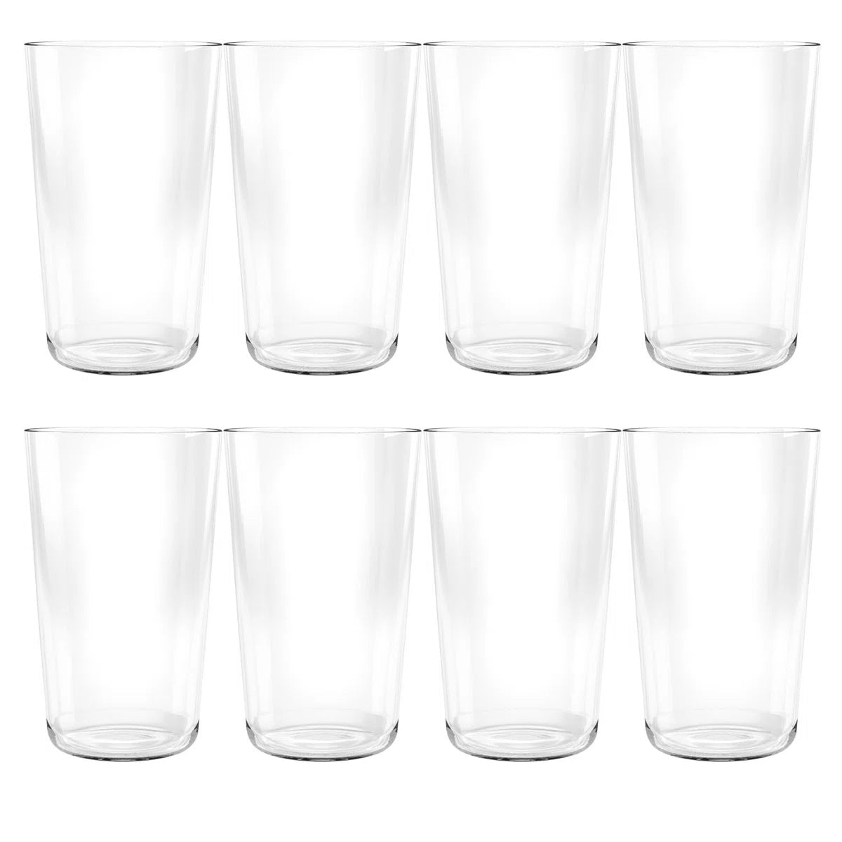 Larsa Simple 21.4 Oz Jumbo Clear, Set Of 8