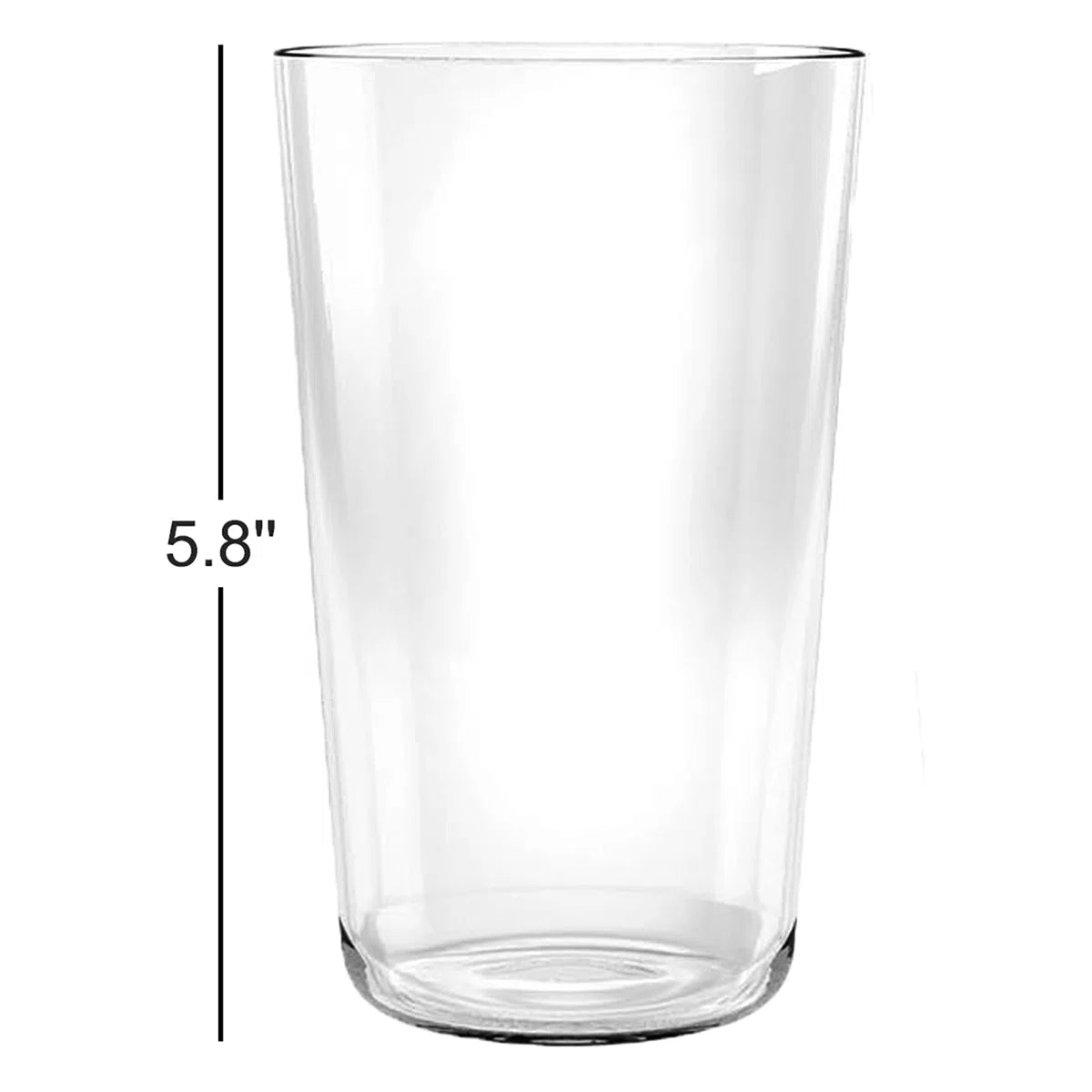 Larsa Simple 21.4 Oz Jumbo Clear, Set Of 8