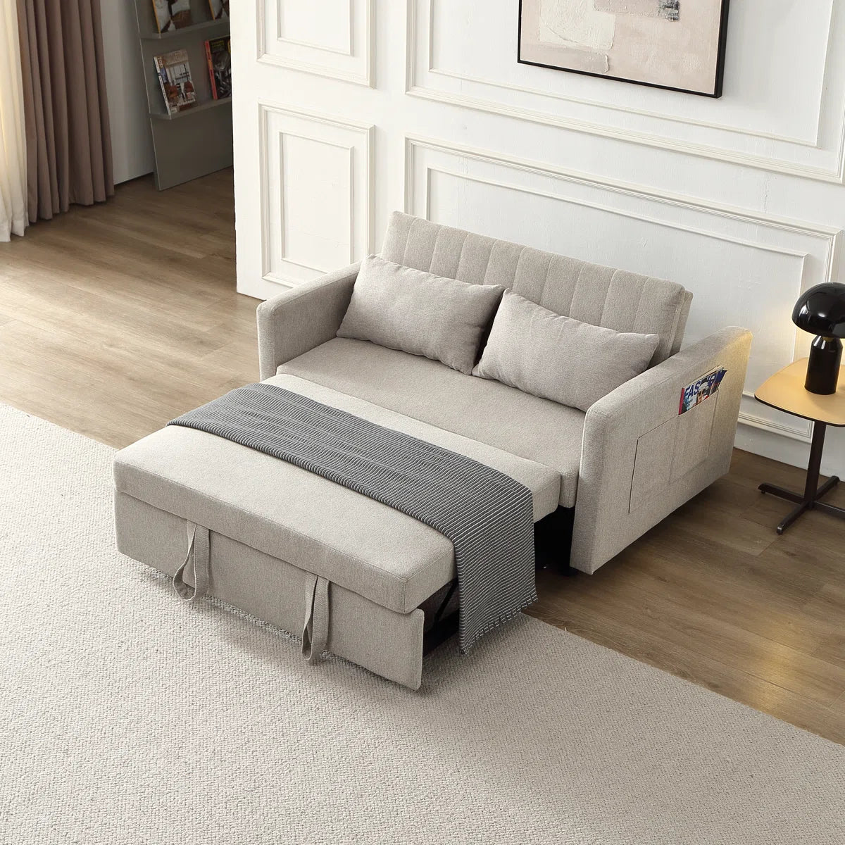 Lateresa 54'' Small Loveseat Pull-Out Sofa Bed